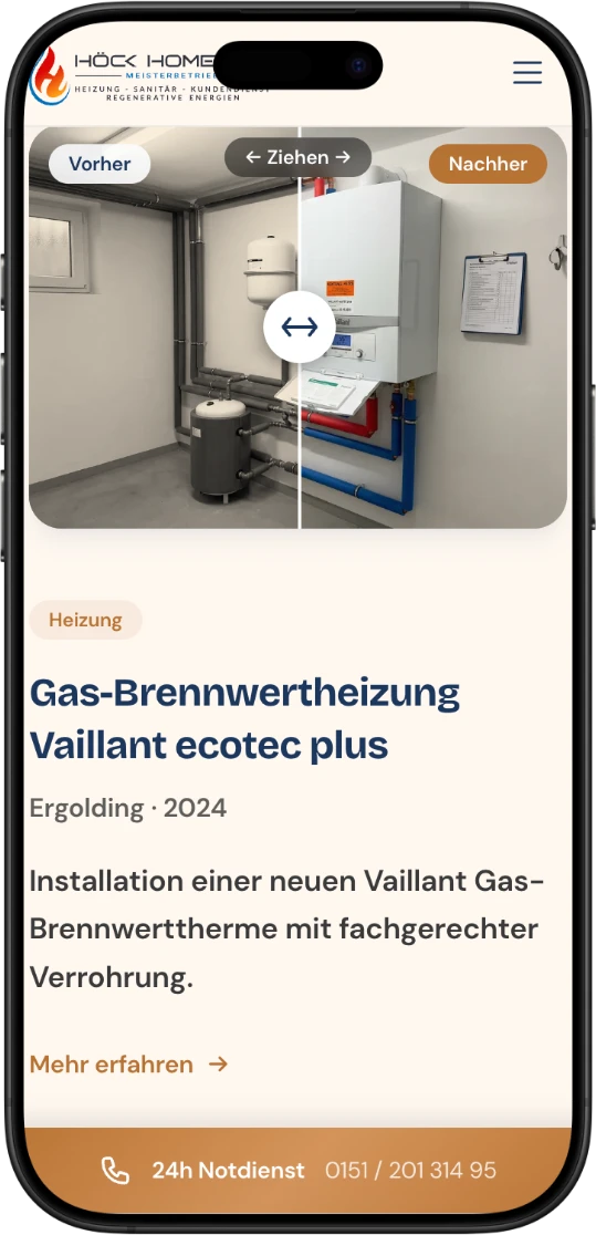 HOECK HOMETEC Mobile-Referenz Vorher-Nachher
